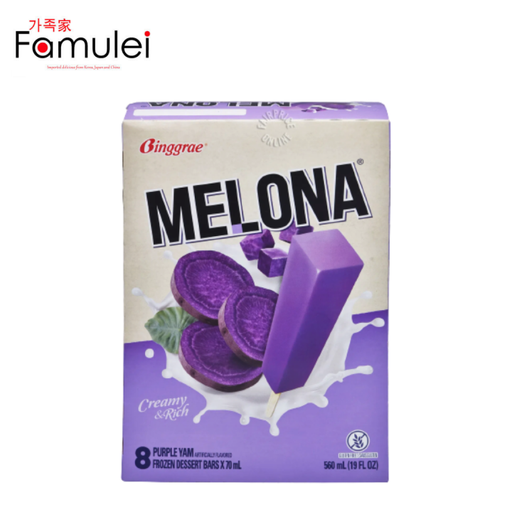 Binggrae Melona Ice Bar Purple Yam 8pcs Package Frozen Lazada PH