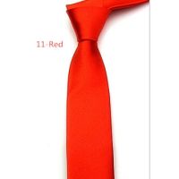 20 Colors Korean Men 5cm Narrow Tie Skinny Ties Faux Silk Casual Slim Neckties