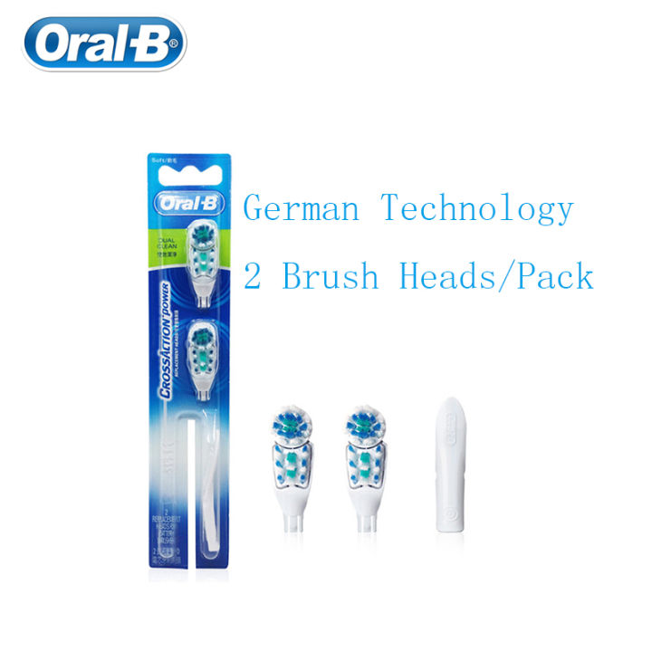 การเปลี่ยนหัวแปรงสีฟัน-oral-b-สำหรับ-cross-action-แปรงสีฟันไฟฟ้าแบบใช้แบตเตอรี่หัวแปรงขนนุ่มจากเยอรมนี