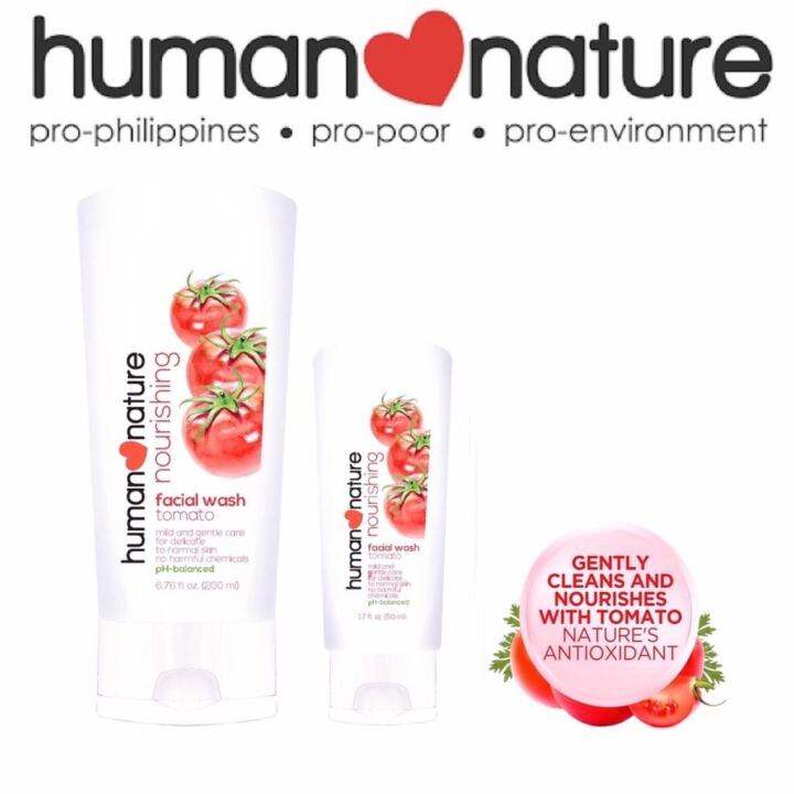 Human Nature Nourishing Tomato Facial Wash Lazada PH