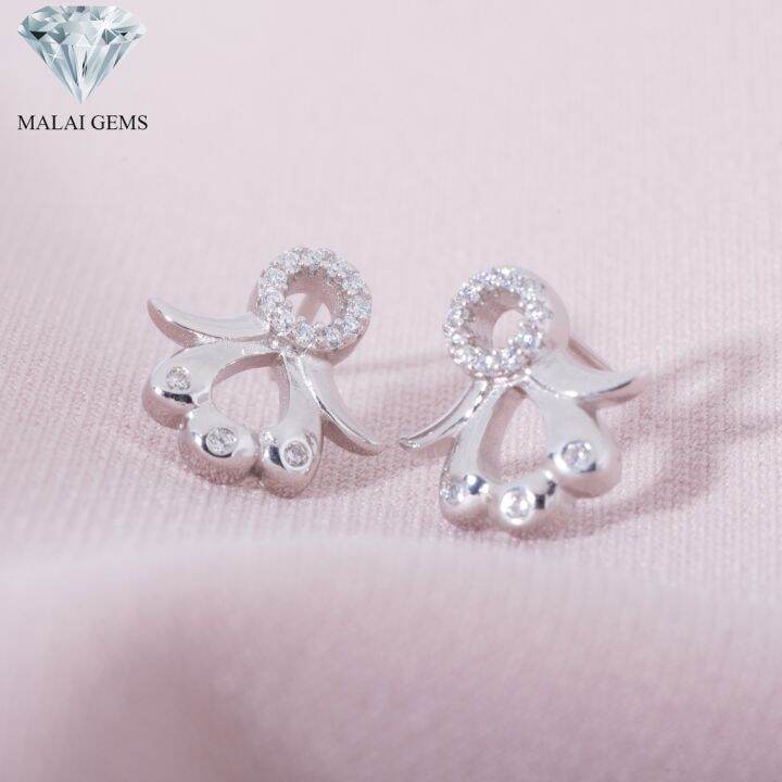 malai-gems-ต่างหูเพชร-เงินแท้-silver-925-เพชรสวิส-cz-เคลือบทองคำขาว-รุ่น-155-e1841-แถมกล่อง-ต่างหูcz-ต่างหูเงินแท้