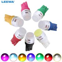 LEEWA 2pcs Car T10 194 168 W5W Led COB Flood Ceramic 1W Interior Bulb Led Side Light Door Lamps Interior Lighting White CA5324