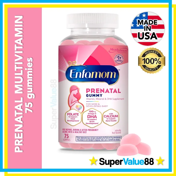Enfamom Prenatal Multivitamin, 75 Gummies Supplement for Pregnant