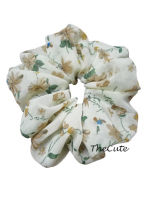 Thecute ::โดนัดรัดผม หนังยางรัดผม ผ้าชีฟอง Chiffon Scrunchies Hair accessories Elastic hair tie