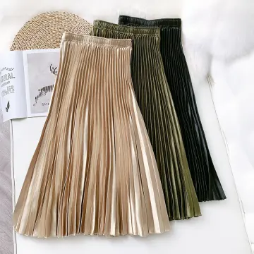 Shop Long Satin Skirt online
