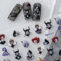 【YF】○ﺴ❄  1 Sheet 5D Evil Bride Adheisve Stickers Decals Manicure Charms