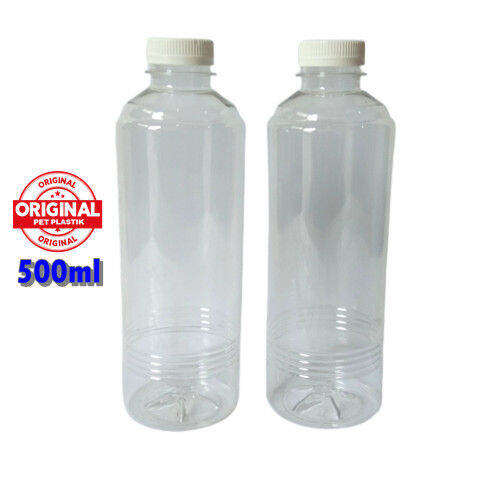 Set 5pcs Botol Plastik Cantik Bening All Variant Wadah Minuman Botol