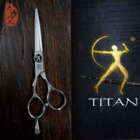 กรรไกรตัดผม Titan L460 6นิ้ว มือซ้าย เคอรี่ 2-3วัน