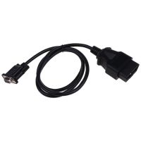 Universal OBD2 16Pin untuk DB9 RS232 Kabel Adaptor Mobil Auto Diagnostik Antarmuka