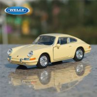 WELLY 1:36 1964 Porsche 911 Alloy Sport Car Model Diecast Metal Toy Classic Car Model Pull Back Simulation Collection Kids Gifts