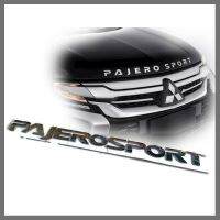 แผ่นป้าย PAJERO SPROT โลโก้ปาเจโร่ ติดฝากระโปรงหน้าสีชุปโครเมี่ยม ขนาดของตัวอักษรสูง 3.5 cm มีกาวสองหน้าในตัว **ครบเครื่องเรืองประดับ*** จัดส่งเร้ว