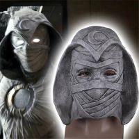 Superhero Moon Knight Marc Spector Cosplay White Latex Mask Helmet Masks Halloween Masquerade Party Carnival Costume Prop