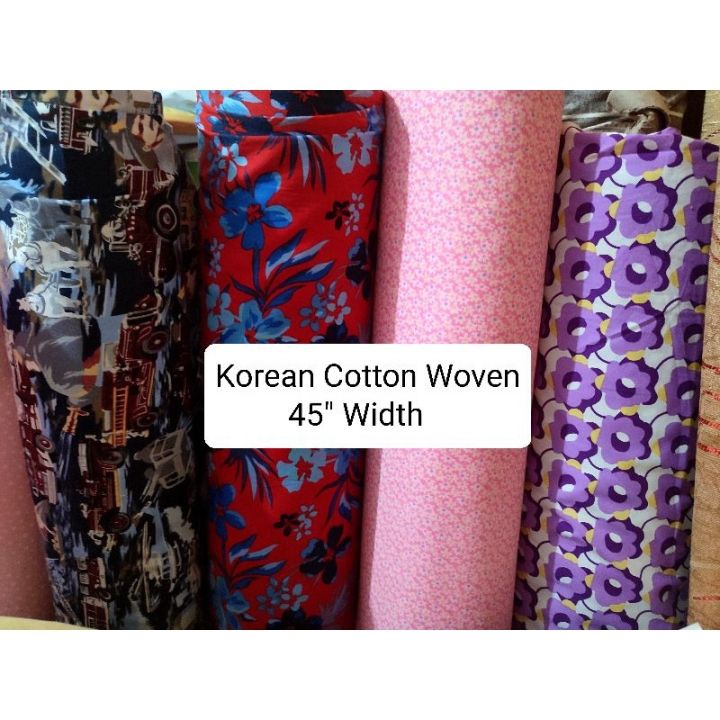 KOREAN COTTON WOVEN FABRIC Lazada PH