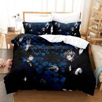 Black Butler Kuroshitsuji Bedding Set Single Twin Full Queen King Size Bed Set Aldult Kid Bedroom Duvetcover Sets Anime Bed