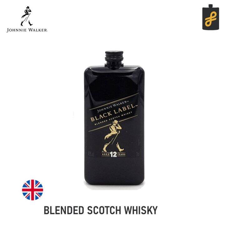 Johnnie Walker Black Label Pocket Blended Scotch Whisky 200mL PET