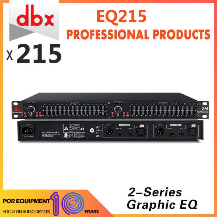 DBX EQ 215 2x15 band professional equalizer with independent highpass