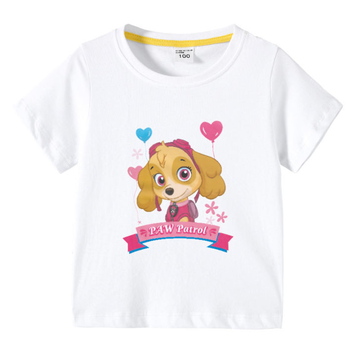 paw-patrol-เสื้อแขนสั้นสำหรับเสื้อยืดตัวบนผ้าฝ้าย-เสื้อกล้ามลายการ์ตูนแขนสั้นสำหรับฤดูร้อนเด็กเด็กผู้ชายเด็กผู้หญิง0000