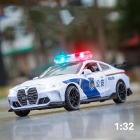 [COD] Window box Xinao 1:32 simulation M4 alloy car model decoration sound and light pull back childrens toy wholesale