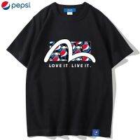 【New】GTER เสื้อยืดโอเวอร์ไซส์Pepsi official ใหม่ เสื้อยืดแขนสั้น ผ้าฝ้าย ทรงหลวม สไตล์สตรีทอเมริกัน แฟชั่นสําหรับผู้ชาย และผู