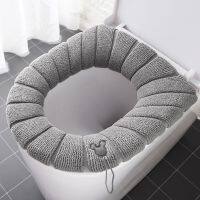 【LZ】❦♚۞  Quente Toilet Seat Cover Mat Almofada Do Banheiro Almofada com Alça Mais Espesso Macio Lavável Closestool Aquecedor Acessórios Inverno