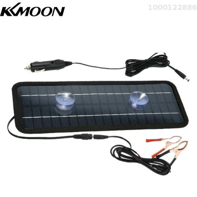 KKmoon แบตเตอรี่พลังงานแสงอาทิตย์18V 20W สำหรับรถยนต์,ที่ชาร์จแบตเตอรี่รถยนต์ที่บำรุงรักษาแผงโซล่าแผงพลังงานแสงอาทิตย์แบบพกพารถยนต์ชุดชาร์จหยดพลังงานแสงอาทิตย์แผงโซล่า