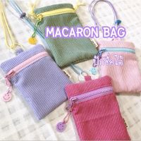 ?macaron bag?กระเป๋าคล้องคอปักข้อความได้ แถมฟรีพวงกุญแจ