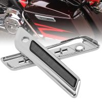 Chrome Motorcycle Saddlebag Side Hinge Latch Cover Case For Harley Tou Road King Road Glide Street Glide 2014-Up