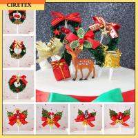 CIRETEX Fashion Top Flags Christmas ตกแต่งงานเลี้ยงวันเกิด,ที่แต่งหน้าคัพเค้กตกแต่งเค้กคริสต์มาส