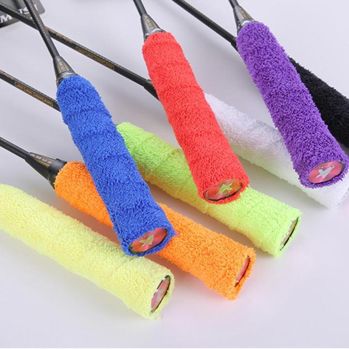 thickened-badminton-racket-towel-grips-anti-slip-sweat-absorbing-tape-for-racket-fishing-rod-slingshots-tennis-towel-grips