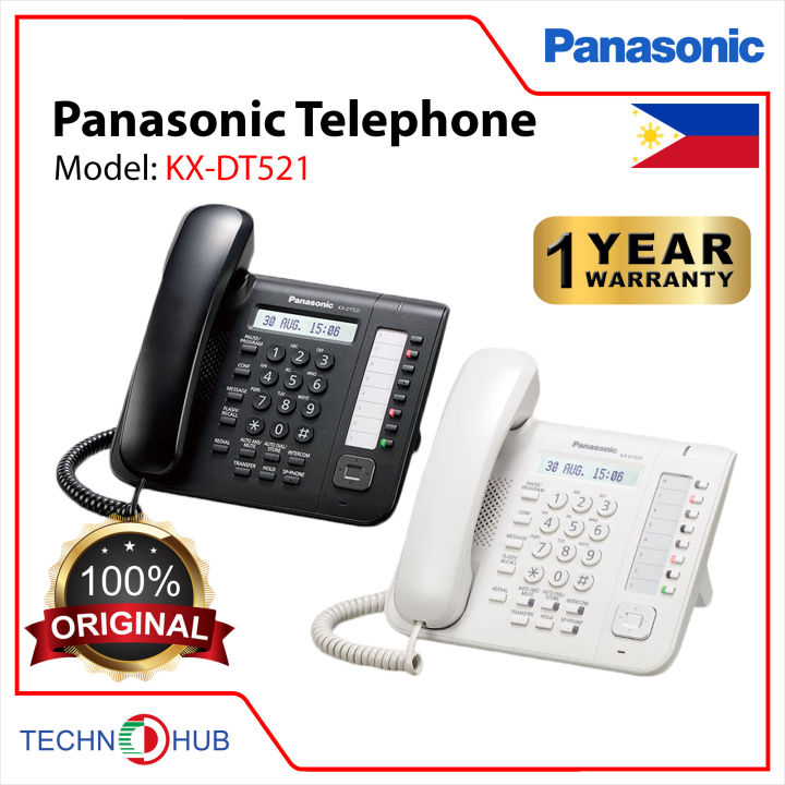 PANASONIC KX-DT521 Telephone 1/16 Main LCD Display with Flexible CO  Buttons Lazada PH