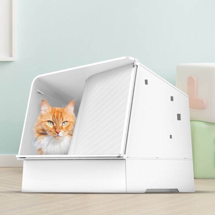 PETKIT White Villa Cat Litter Box กระบะทรายแมว กะบะ ทรายแมวแบบกึ่งปิด