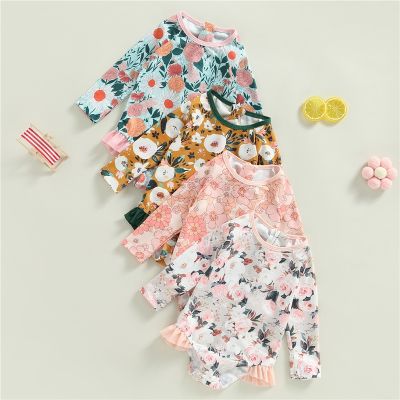 ๑✚◆ Baby Girl Ruffle Sleeve Bikini Long Sleeve Baby Girl Swimwear - Toddler Infant Baby - Aliexpress