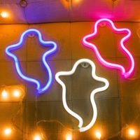 [COD] ghost light string window decoration courtyard garden shape neon lights