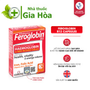 Viên uống bổ sung sắt Vitabiotics Feroglobin B12 bổ máu, tăng tạo máu