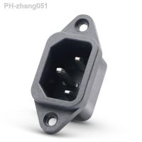 3pcs AC 250V 10A 3P IEC320 C14 Male Plug Panel Power Inlet Sockets Connectors 3-pin terminals CZYC