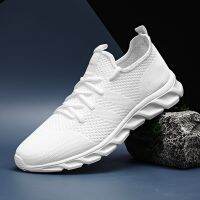 Summer Mens Casual Shoes Light Sneaker White Large Size Outdoor Breathable Mesh Fashion Sports Black Popular Style Running