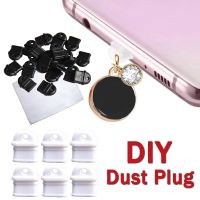 20pcs DIY Dust Plug for Type C Charging Port Dust Plug Charm Mobile Phone Laptop Power Bank Type C Port Device Dust-proof Plugs