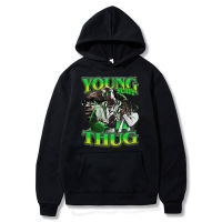 คุณภาพสูง 2023 2023 Hip Hop Rapper Young Thug Hoodie Men Women Graphic Oversized Hoodies Harajuku Fashion Cool Streetwear Casual Sweatshirts Unisex Thin hooded sweater สต็อกเพียงพอ