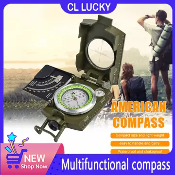 Vintage Bronze Compass Retro Pocket Compass for Outdoor Hiking Navigation