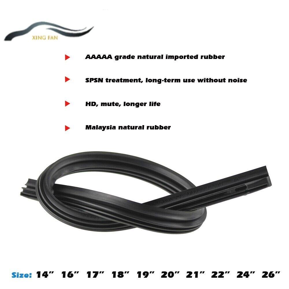 XINFAN Car Wiper Blade Elastic Band Windscreen Vehicle Insert Rubber Strip Refull 8mm 14 "16" 17 "18" 19 "20" 21 "22" 24 "26" 28 "Accessories