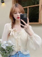 ☒ Women Thin Coat Casual Lace Bow Summer Sun Protection Clothes Female Cardigan Shirt Clothing Tops Blouse For Woman Covers Blusa