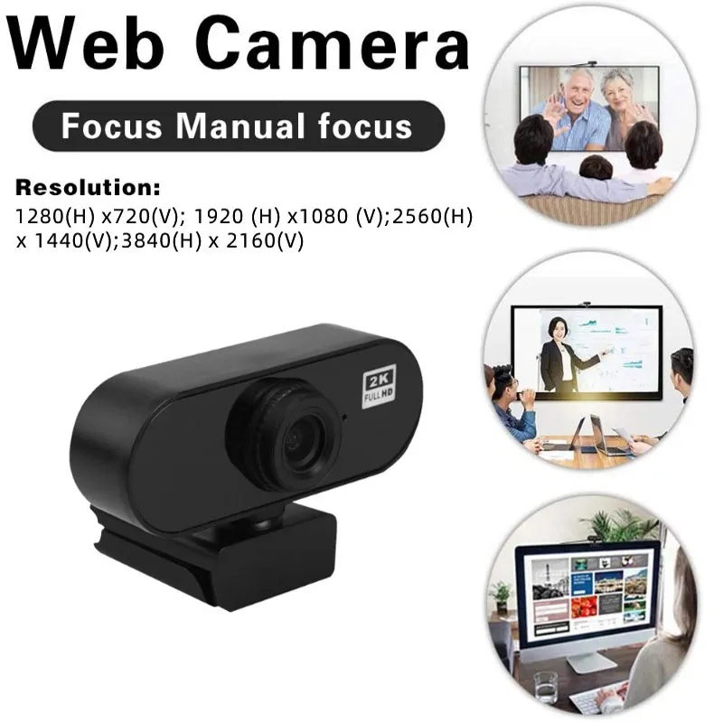 2K 4K Webcam K36 1080P PC Webcam USB Online Webcam Microphone