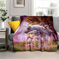 Sunset Lightning Unicorn White Horse Flannel Throw Blanket All Season Warm for Bed Sofa Couch Blanket Soft Lightweight Blanket