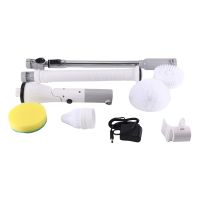 ▥✉ Electric Spin Scrubber Shower Cleaning Brush Adjustable Extension Arm Cordless Cleaning Brush For Shower US Plug