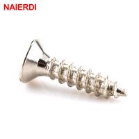 100 Pcs Naierdi 2X6/8/10 Mm Sekrup Kacang Perak M2 Datar Kepala Bulat Cocok Engsel countersunk Sekrup Kayu Alat Perangkat Keras