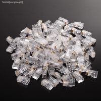 ▥ 100 Pieces RJ45 Modular Plug Network Connector For UTP Cat5 Cat5e Cable Heads