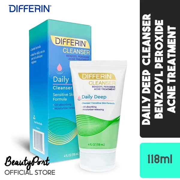 Differin Daily Deep Cleanser Acne Treatment Benzoyl Peroxide 5 Lazada PH