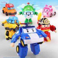 LZYBIM อนิเมะ6สไตล์ตุ๊กตา Robocar Poli เด็กชายเด็กหญิงเด็กแปลงร่างเป็น Kado Ulang Tahun ด้วยตนเองรถหุ่นยนต์ตุ๊กตาขยับแขนขาได้ตุ๊กตาของเล่นเด็ก