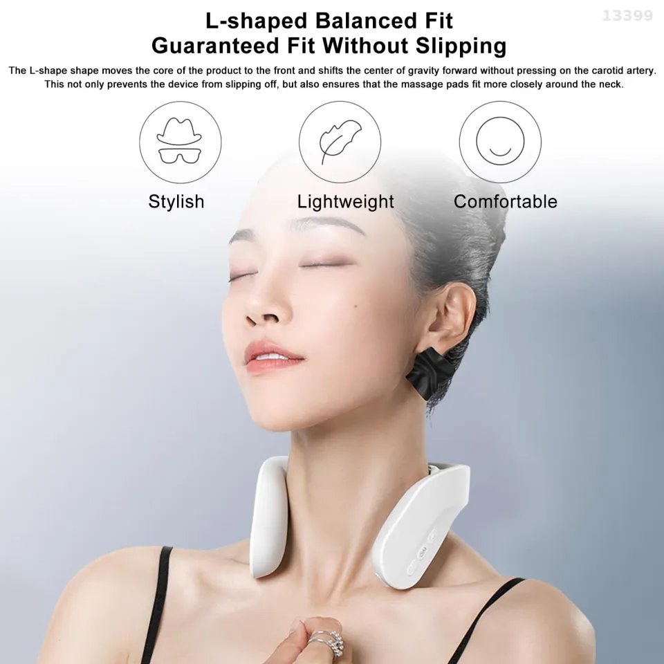 Jeeback Neck Massager Three-head Massage Design Neck Device Neck Massager  For Pain Deep Tissue Neck Massage Neck Massager With Heat Lightweight and