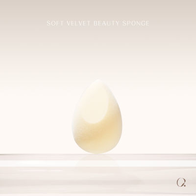 QOOCOS Soft Velvet Beauty Sponge ฟองน้ำแต่งหน้า ผิวกำมะหยี่ เนียนนุ่ม